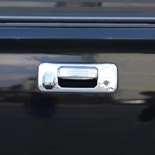 Vista 3 de CHEAYAR Cubierta para puerta trasera compatible con Toyota Tundra 2014-2021, cubierta de manija de puerta trasera de ABS para puerta trasera