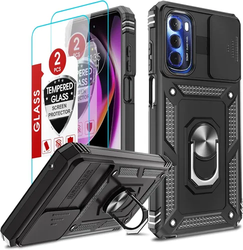 Vista 14 de LeYi Funda para Samsung Galaxy A05 (no compatible con A05S) con protector de pantalla y protector de lente de cámara, funda resistente de grado Negro