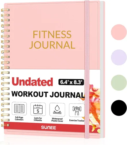 Vista 15 de Diario de Fitness y Planificador de Entrenamiento para Mujeres y Hombres, A4 (21.6 cm x 27.9 cm) Diario de Entrenamiento y Libro de Planificación