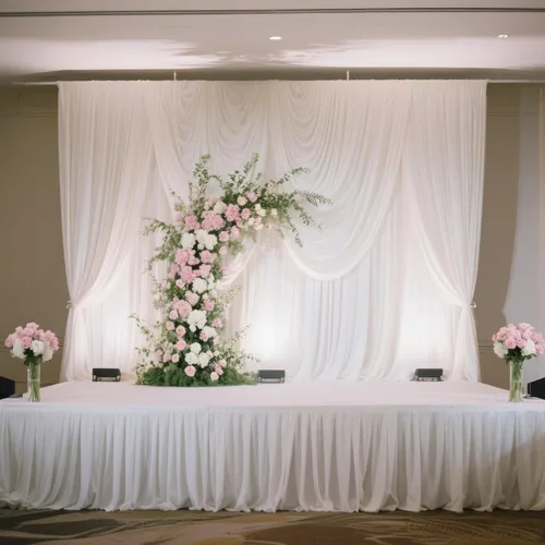 Vista 11 de Efavormart - Cubierta de escenario plegable de poliéster para plataforma de boda, color negro, 16 pulgadas x 10 pies