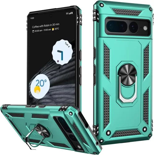 Vista 66 de LUMARKE para Google Pixel 3A XL - Funda con protector de pantalla, funda protectora grado militar probada contra caídas de 16 pies con soporte