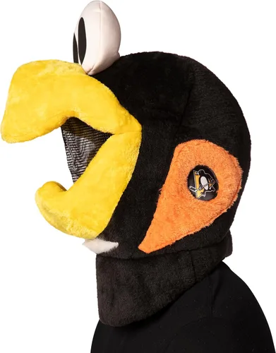 Vista 4 de Rasta Imposta NHL Hockey Iceburgh Pittsburgh Pingüinos Cabeza de Mascota Disfraz Deportivo Adulto Talla única
