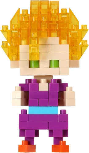 Vista 5 de nanoblock - Dragon Ball Z - Son Gohan Super Saiyan, kit de construcción de la serie de colección de personajes