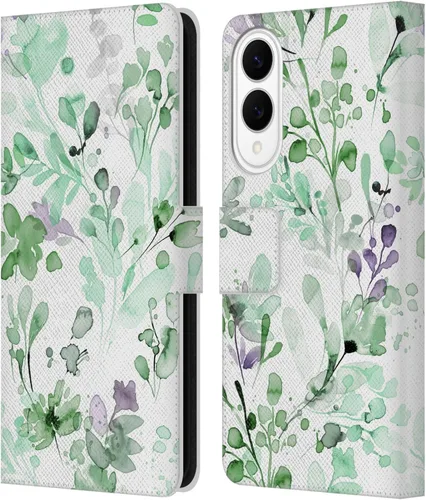 Vista 231 de Head Case Designs Officially Licensed Ninola Beige Wild Grasses Leather Wallet Case Compatible with Samsung Galaxy A07 4G