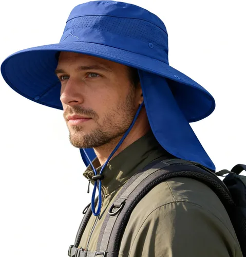 Vista 24 de Sombreros de sol para hombres y mujeres, protección UPF 50+, sombrero de Grisoscuro