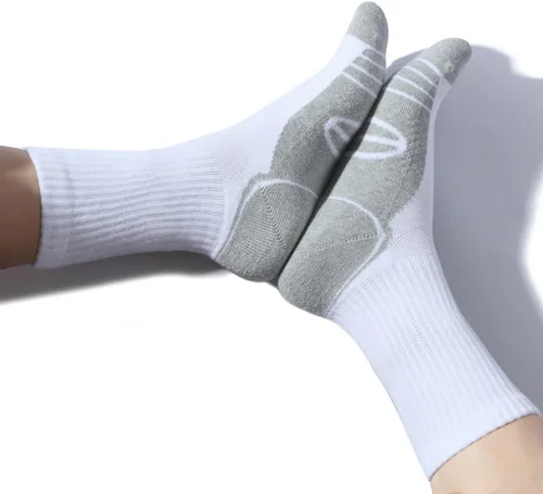 Vista 5 de Calcetines acolchados de algodón para hombre, con compresión de arco atlético, control de humedad, duraderos, cómodos, para trabajo, 6 pares