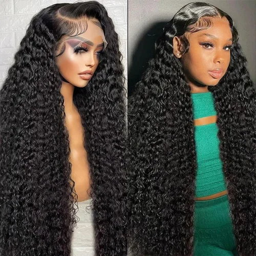 Vista 9 de Pelucas cortas de 10 pulgadas estilo Bob 13x4 con ondas profundas, peluca de pelo humano estilo Bob con encaje frontal HD de 200% de densidad