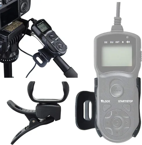 Vista 7 de Sustituye a RM-SPR1 Intervalómetro Remoto Temporizador de disparador y soporte de clip Control remoto con cable para Sony A6400 A6000 A6100 A6600