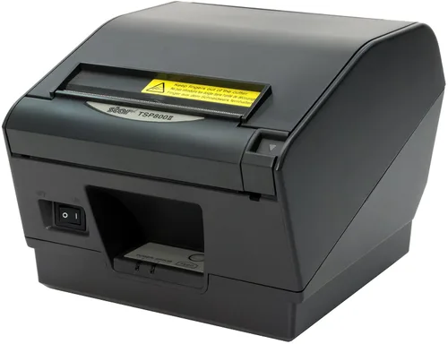 Vista 4 de Star Micronics Ultra alta velocidad TSP847IIL Ethernet (LAN) impresora térmica de recibos con barra de corte automático/desgarro - gris