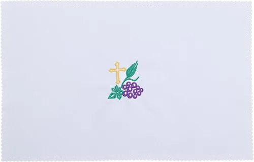 Vista 7 de BLESSUME Iglesia Masa Altar Paño Purificador Paño Cruz Bordado (blanco)