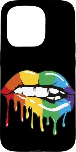 Vista 14 de iPhone 16 LGBT Rainbow Lip Pro Gay Pride Month LGBTQ Case