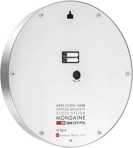 Vista 2 de Mondaine - Reloj de pared - A995.Clock.16SBB - Esfera blanca grande - Relojes de pared - Hecho en Suiza