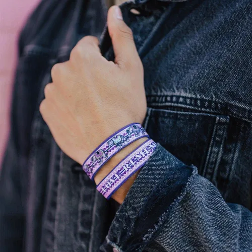 Vista 5 de ZOX Bracelets Stretchy Elastic Band with Motivational Affirmations and Beautiful Artwork, Great Gift for Men, Women, and Kids