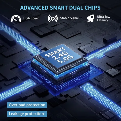 Vista 4 de Extensor de Rango WiFi 6 AX3000 de 2025, Extensor de Señal WiFi con Puerto Ethernet Gigabit, Repetidor WiFi de Banda Dual (2.4G y 5.8G) Cubre hasta