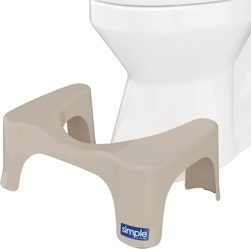 Vista 19 de Squatty Potty The Original - Taburete de inodoro de baño, ligero curvo con diseño elegante y moderno, negro, 7 pulgadas