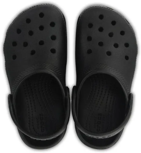 Vista 5 de Zuecos clásicos para niños Crocs, Negro, 12 niño pequeño