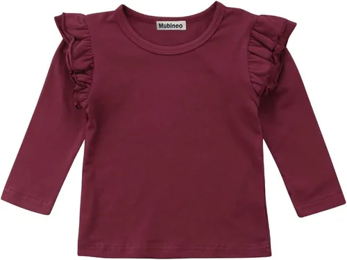 Vista 43 de Mubineo - Camiseta de manga corta para bebé, algodón, diseño liso