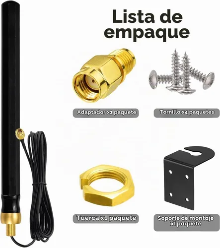 Vista 4 de Superbat Reemplazo de antena SMA 4G LTE para enrutador de cámara de rastreo Antena SMA / RP-SMA