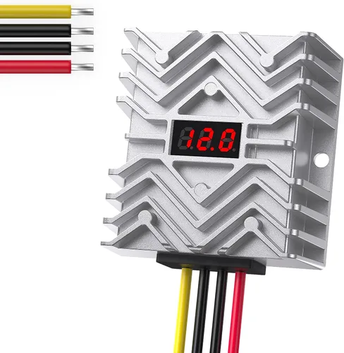 Vista 13 de Estabilizador de voltaje para automóvil, regulador de voltaje resistente de 12 V, 4 A, 48 W, protector de sobretensiones para batería de automóvil