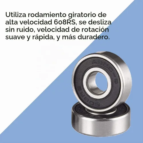 Vista 5 de Tanzfrosch Paquete de 8 Ruedas de Patines con Rodamientos Instalados Ruedas Cuádruples con Luz para Patinaje de Doble Fila y Monopatín 82A Rosa