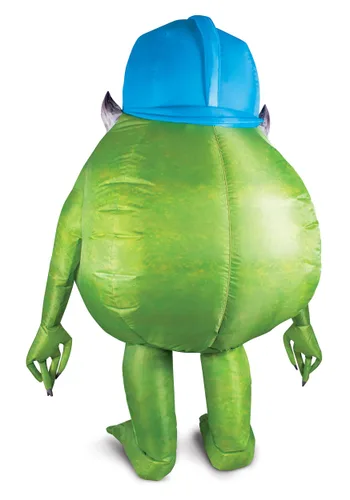 Vista 2 de Disfraz Inflable de Mike Wazowski de Monsters Inc para Adultos Multicolor