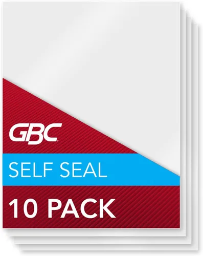 Vista 5 de GBC Hojas de laminación, bolsas autoadhesivas, insignia de identificación horizontal, 8 mil, selfsello, paquete de 10 (3745686)