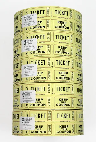 Vista 11 de INDIANA TICKET CO. 2000 boletos morados para rifas de doble rollo, boletos para rifas 50/50, entradas para eventos, carnavales, premios de puertas