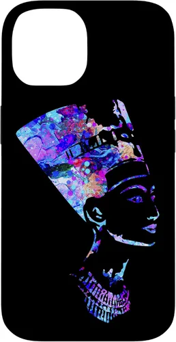 Vista 4 de Funda para iPhone 16 con diseño de reina egipcia Nefertiti
