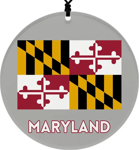 Vista 28 de Missouri Christmas Ornament - Festive Design Featuring State Flag - 2026 Hanging Acrylic Disc Decoration for Tree - Unique and Home Decor