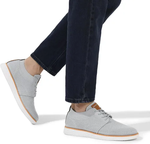 Vista 8 de Bruno Marc Zapatillas de malla para hombre Oxfords ligeras