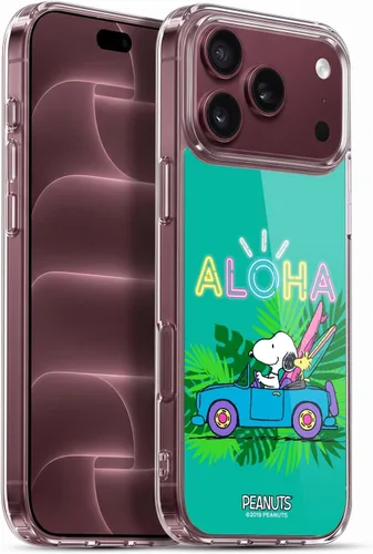 Vista 148 de Head Case Designs Snoopy Aloha Disco - Funda de gel con licencia oficial de Peanuts Surf [protección de grado militar] compatible con Apple iPhone