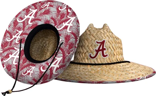 Vista 111 de FOCO - Sombrero de paja con logotipo de equipo universitario de NCAA y estampado floral para hombre