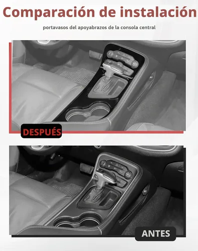 Vista 2 de Voodonala Panel de palanca de cambios, panel de palanca de cambios, selector de engranajes de transmisión, cubierta del panel de la palanca