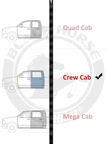 Vista 3 de Black Horse Off Road BHOR - Protectores de lluvia y deflectores de viento compatibles con Nissan Titan XD Crew Cab 2016-2023 Nissan Titan Crew Cab