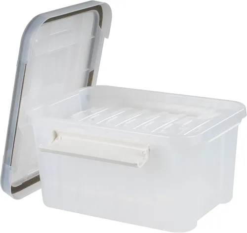 Vista 17 de IRIS USA 4 x 6 pulgadas, fabricado en Estados Unidos, paquete de 2 organizadores de fotos y caja de almacenamiento de imágenes con asa, 12 fundas
