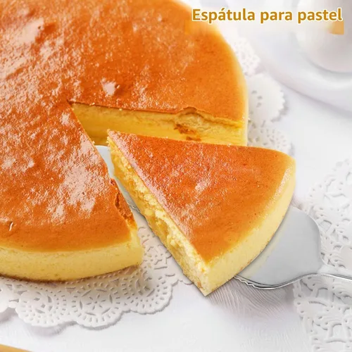 Vista 7 de Molde de flan de acero inoxidable con capacidad de 1.5 cuartos de galón con tapa y espátula, recipientes redondos para flan de 6 a 8 cuartos