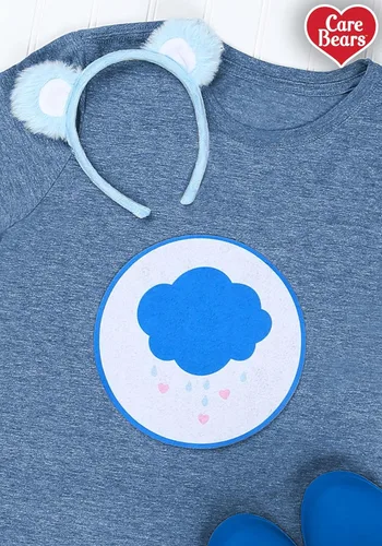 Vista 4 de Care Bears - Kit de disfraz de orejas de oso gruñón y parche para adultos con diadema y parche termoadhesivo