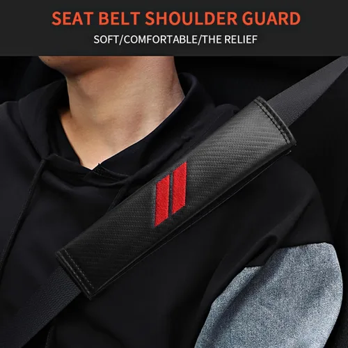 Vista 3 de 2 piezas de fundas para cinturón de seguridad para accesorios Dodge, almohadillas para cinturón de seguridad compatibles con Dodge Charger Durango
