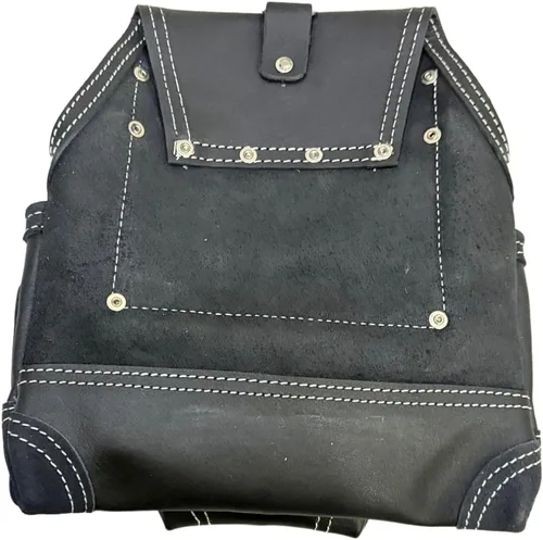 Vista 5 de Zeluga 20-117 Bolsa de herramientas de 10 bolsillos, de piel resistente para rigger, negra