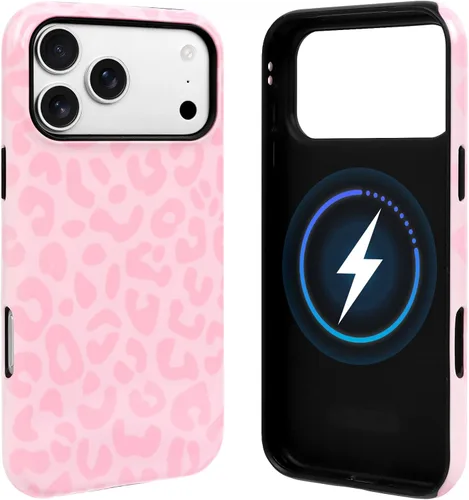 Vista 21 de NITITOP Funda magnética compatible con iPhone 11, compatible con MagSafe lindo diseño estético de leopardo ámbar tortuga para mujeres, hombres