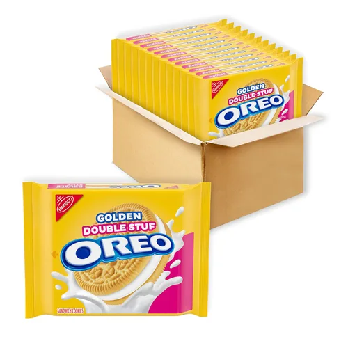 Vista 20 de OREO Galletas de sándwich de chocolate con crema sabor a chips de Java tamaño familiar, 17 onzas