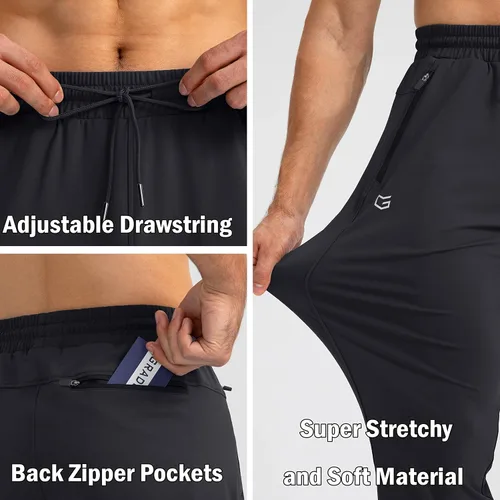 Vista 5 de G Gradual Men's Sweatpants with Zipper Pockets Tapered Joggers for Men Athletic Pants for Workout, Jogging, Running