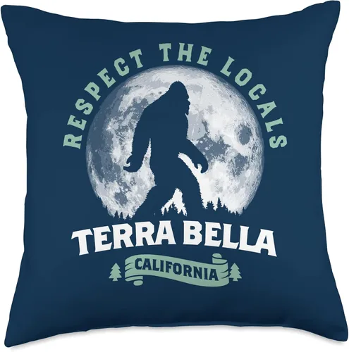 Vista 4 de Terra Bella California Bigfoot Night Walk - Cojín retro