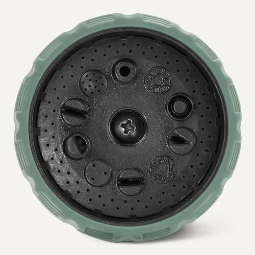 Vista 4 de Amazon Basics Boquilla de manguera de jardín con 10 patrones de pulverización, tamaño único, 1 paquete, color negro