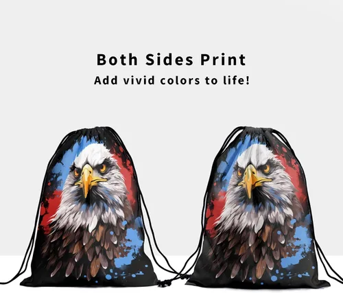 Vista 66 de Bolsa de agarre de gimnasia de piel de animal, bolsa de gimnasia con cordón ajustable, bolsa de cuerda para fauna silvestre, Mariposas Galaxy