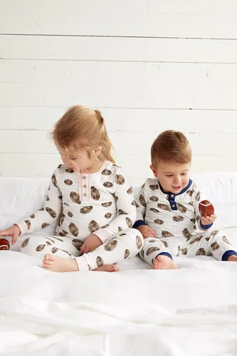 Vista 3 de Mud Pie Conjunto de pijama deportivo para bebé y niña