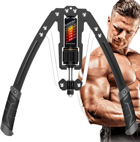 Vista 8 de EAST MOUNT - Ejercitador de brazo giratorio ajustable de 10 a 199 kg de potencia hidráulica, expansor de pecho para casa, equipo de entrenamiento