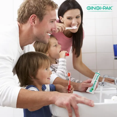 Vista 3 de GINGI-PAK Perio Armor Gel limpiador oral 1.7% HP para encías saludables y una sonrisa blanca - Aumenta el blanqueamiento y la frescura con este