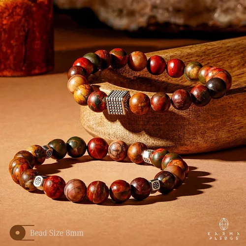 Vista 17 de Pulseras de cristal para mujeres y hombres, regalos de cumpleaños, hechas a mano de 0.236 in con cuentas de piedra para equilibrio de chakras