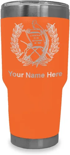 Vista 11 de LaserGram - Vaso personalizado de 20 onzas, bandera de Guatemala (negro) Regalo grabado, acero inoxidable aislado al vacío, grabado con láser